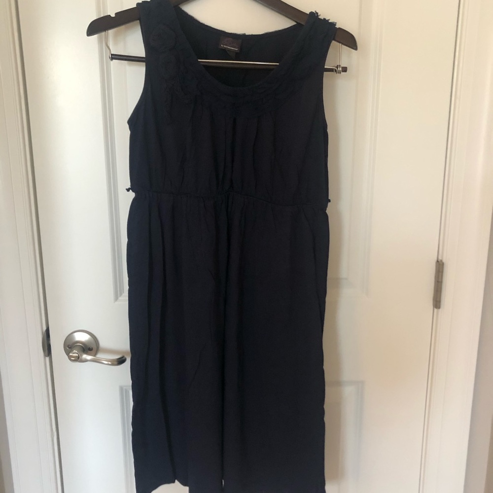 Navy Blue Maternity Dress